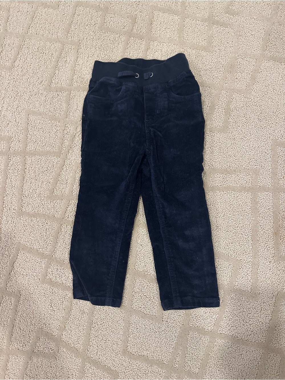 Hanna Andersson Navy Corduroy Pull-On Pants